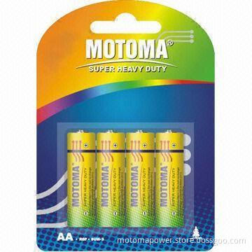 AA Size/R6P/SUM-3 Dry Battery with 98 Minutes Discharge Time and CE Mark, Ideal for Clocks/Toys